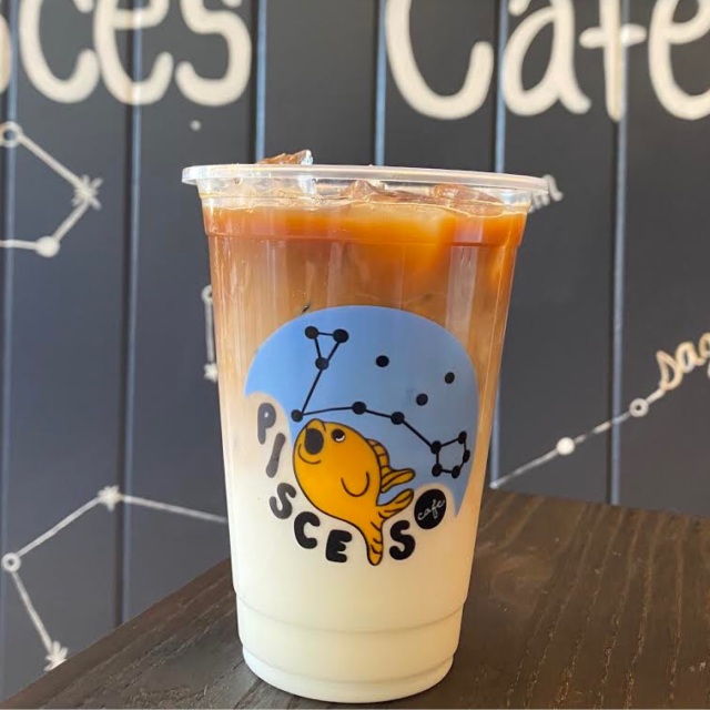 Order Iced Cafe Latte food online from Pisces Cafe Boba & Tea store, Lisle on bringmethat.com