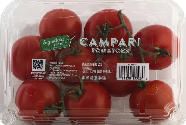 Order Signature Farms · Campari Tomatoes (16 oz) food online from Albertsons Express store, Watauga on bringmethat.com
