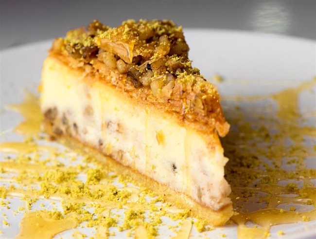Order Baklava Cheesecake food online from The Halal Guys store, Bethesda on bringmethat.com