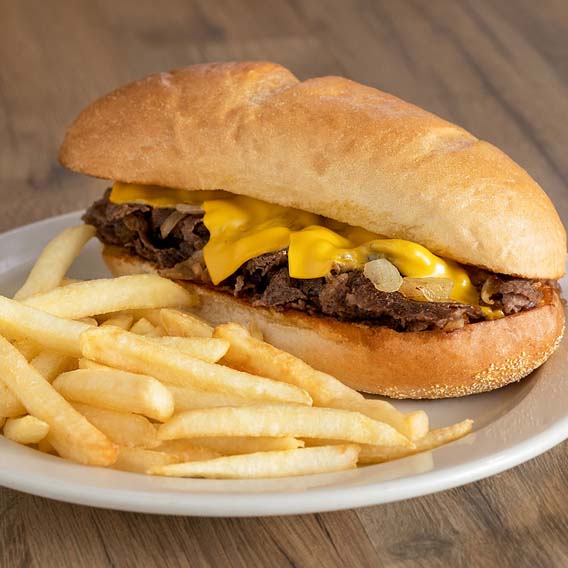 Order Cheesesteak Sandwich with Fries food online from Spatola's pizza and Restaurant store, Lansdale on bringmethat.com