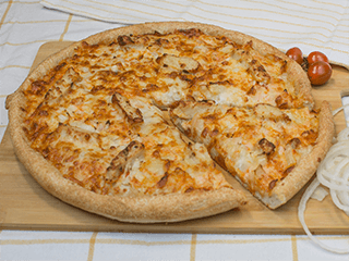 Order Buffalo Blue Chicken Pizza - Personal 8'' food online from Sarpino's Pizzeria  store, Northbrook on bringmethat.com