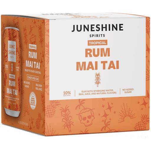 Order JuneShine Rum Mai Thai (4PKC 12 OZ) 140940 food online from Bevmo! store, BURLINGAME on bringmethat.com