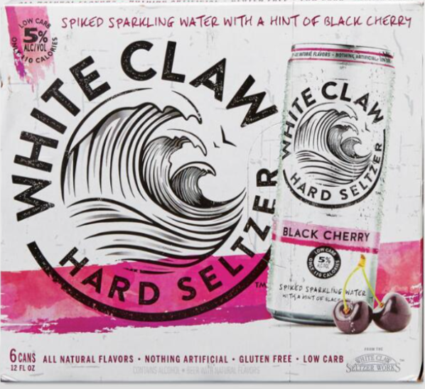 Order White Claw Black Cherry 6 Pack food online from Eddies Liquor & Wine store, Santa Monica on bringmethat.com