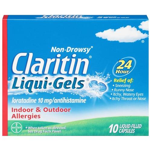 Order Claritin 24 Hour Allergy Relief Liqui-Gels - 30.0 ea food online from Walgreens store, Plainfield on bringmethat.com