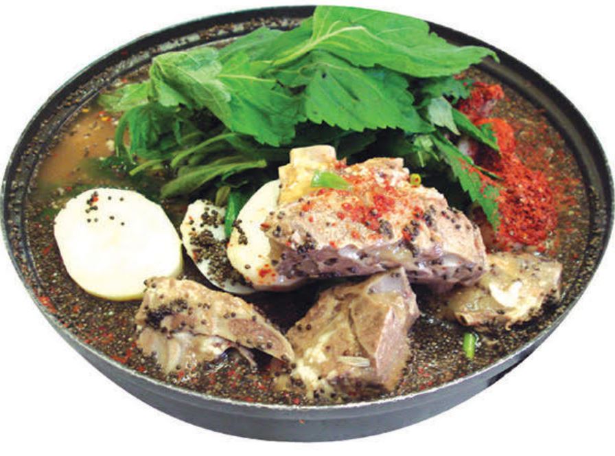 Order Pork Bone Casserole 감자탕 food online from Pyeong Chang Tofu store, Berkeley on bringmethat.com