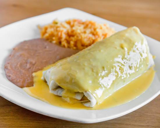 Order Supreme Burrito food online from Meno's Mexican Grill on E. Stan Schleuter Loop store, Killeen on bringmethat.com