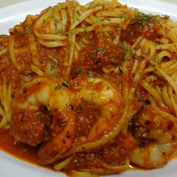 Order Shrimp Fra Diavolo food online from Guido's Pizza and Pasta store, Northridge on bringmethat.com