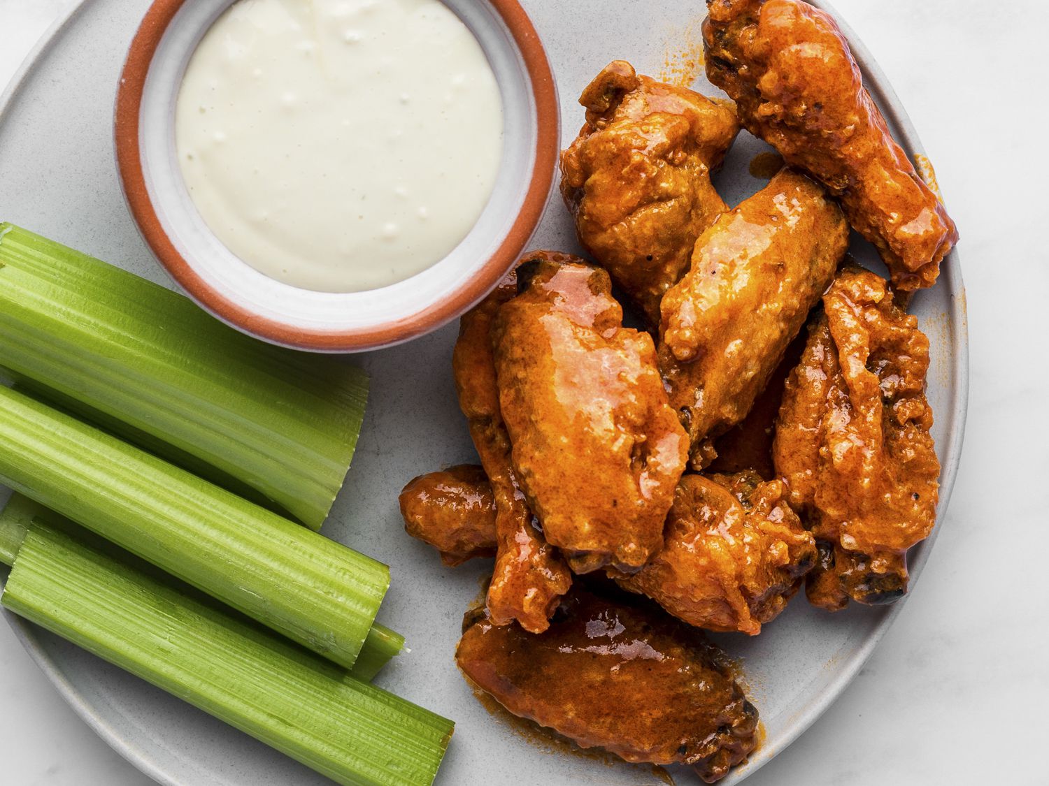 Order 6 Buffalo Wings food online from Pizza206 store, Tabernacle on bringmethat.com