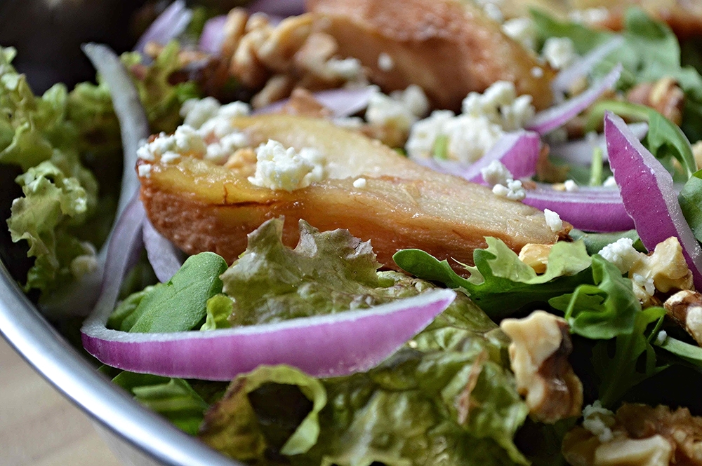 Order Pear Salad food online from Hummus Grill store, Philadelphia on bringmethat.com