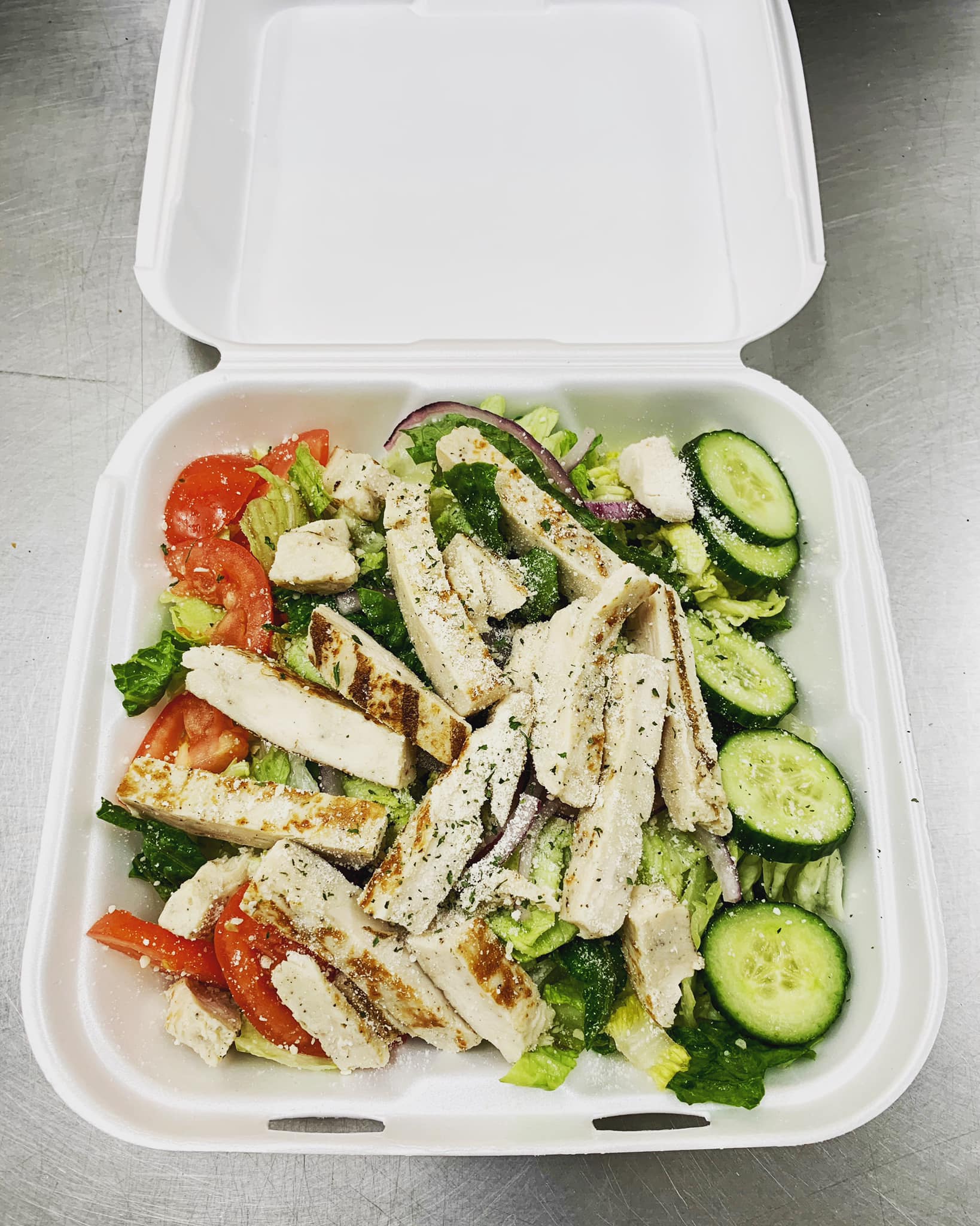 Order Grilled Chicken Salad food online from Napoli Pizza store, Miamisburg on bringmethat.com