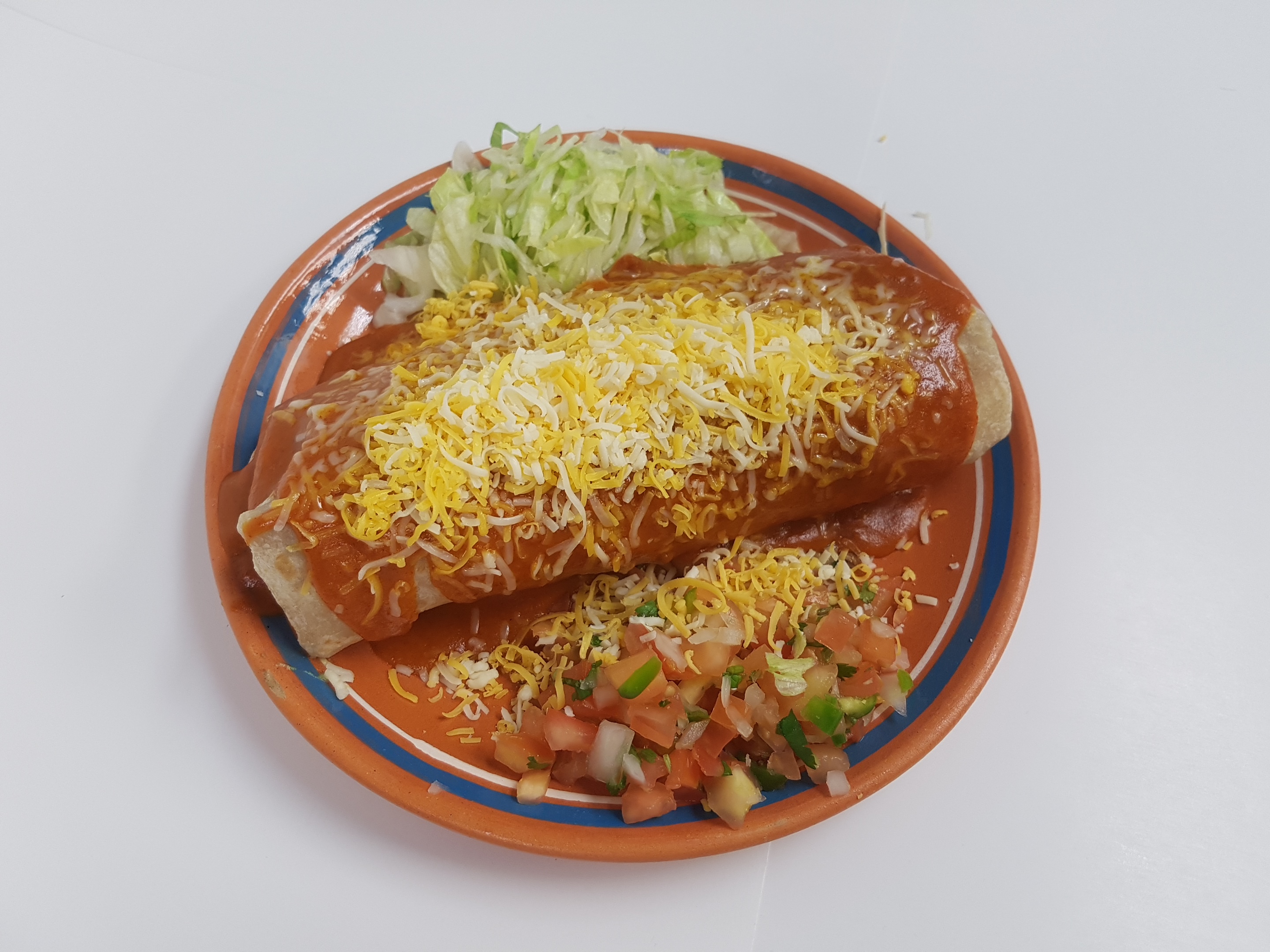 Order Steak Wet Burrito food online from Rivas Mexican Grill store, Carson City on bringmethat.com