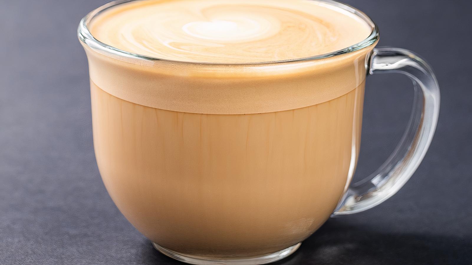 Order Caramel Latte food online from Bodhi Leaf Coffee Traders store, Newhall on bringmethat.com