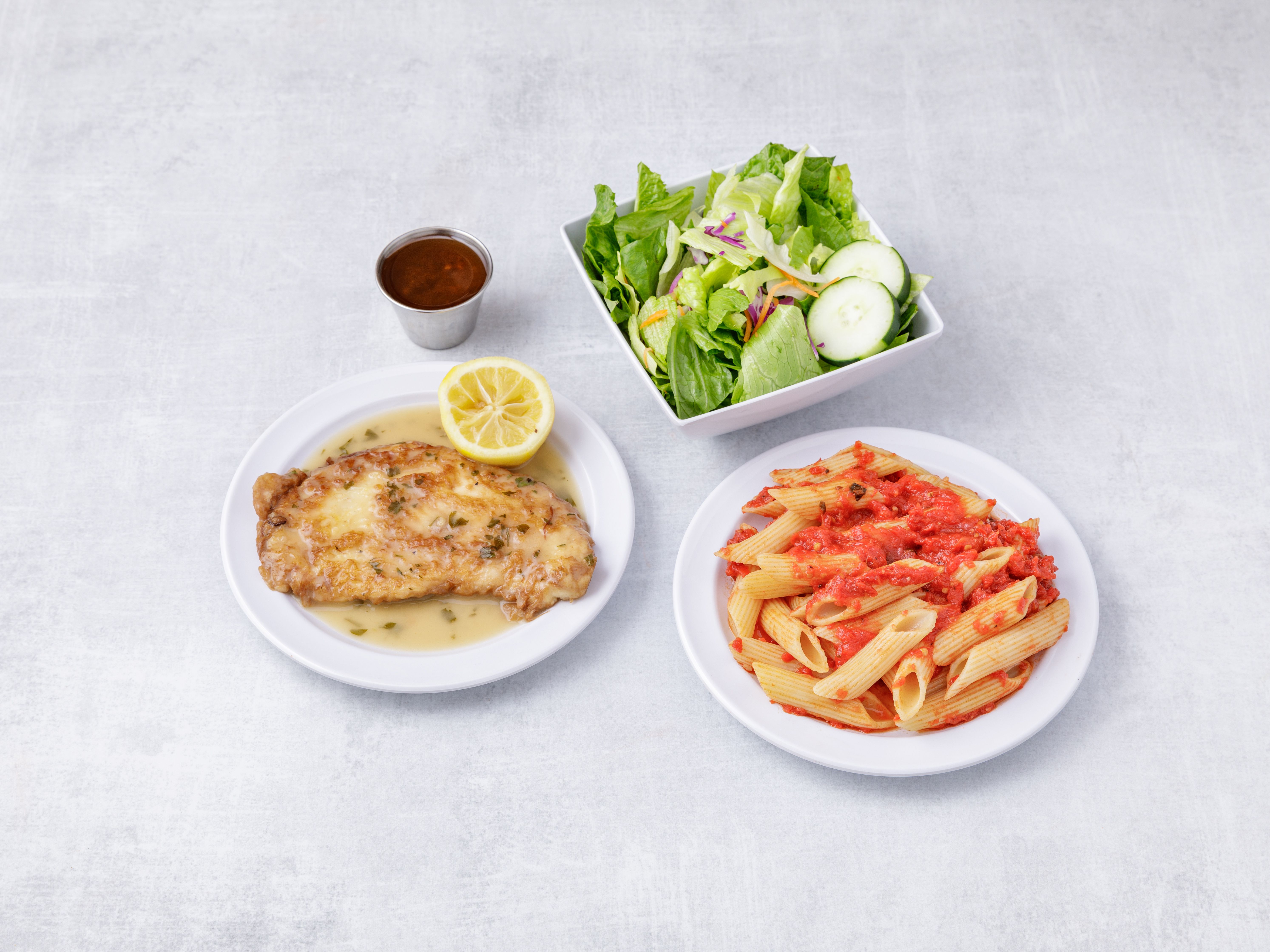 Order Chicken Francaise food online from Leone's Trattoria store, North Brunswick on bringmethat.com