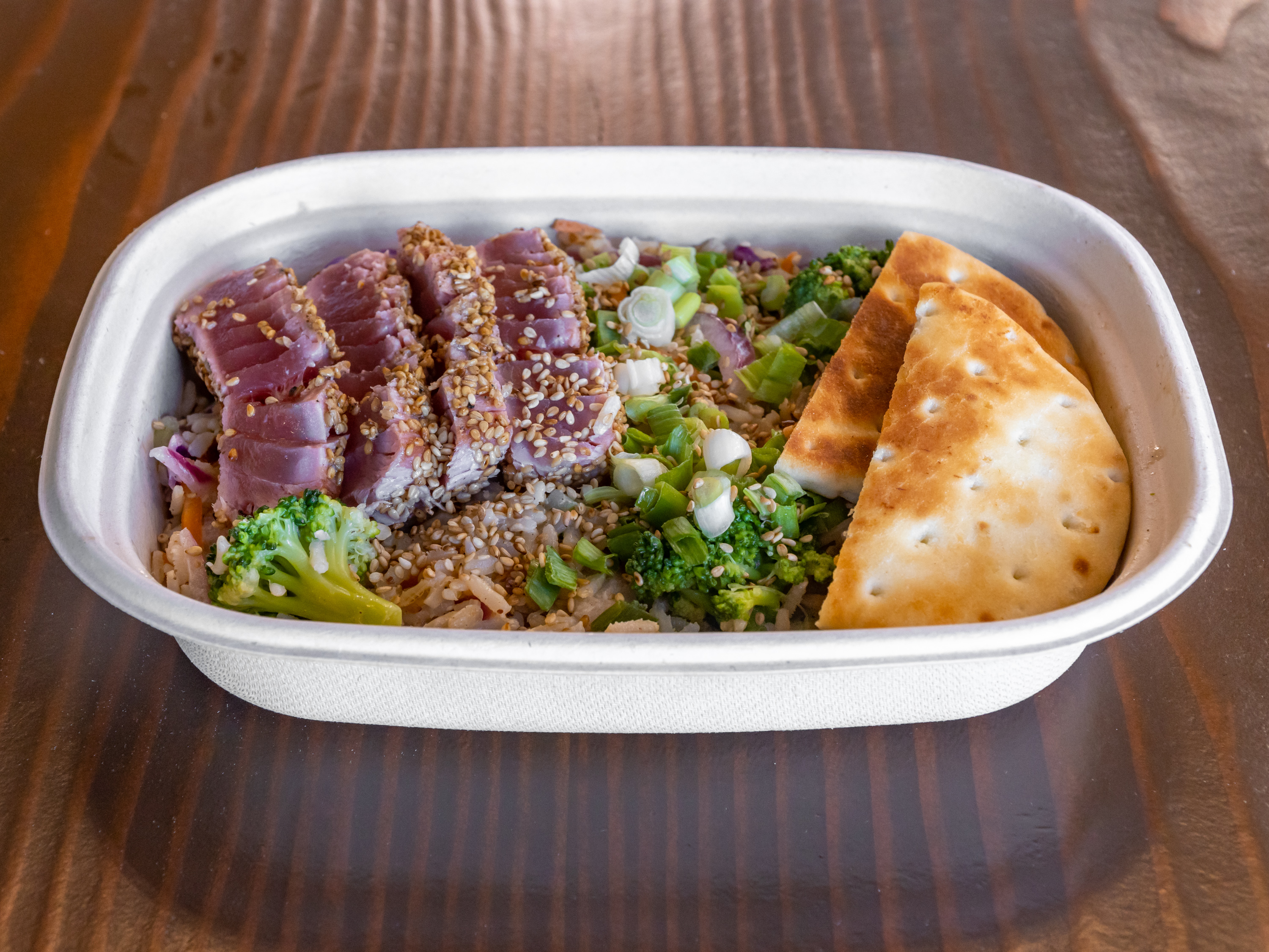 Order Thai Tuna and Rice Bowl food online from The Toss Up store, Gardena on bringmethat.com