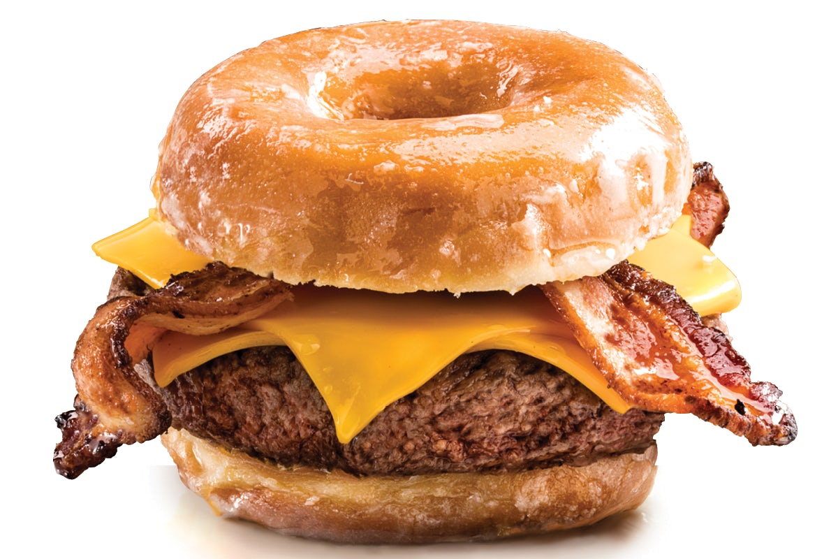 Order Donut Burger food online from Arooga's store, Harrisburg on bringmethat.com