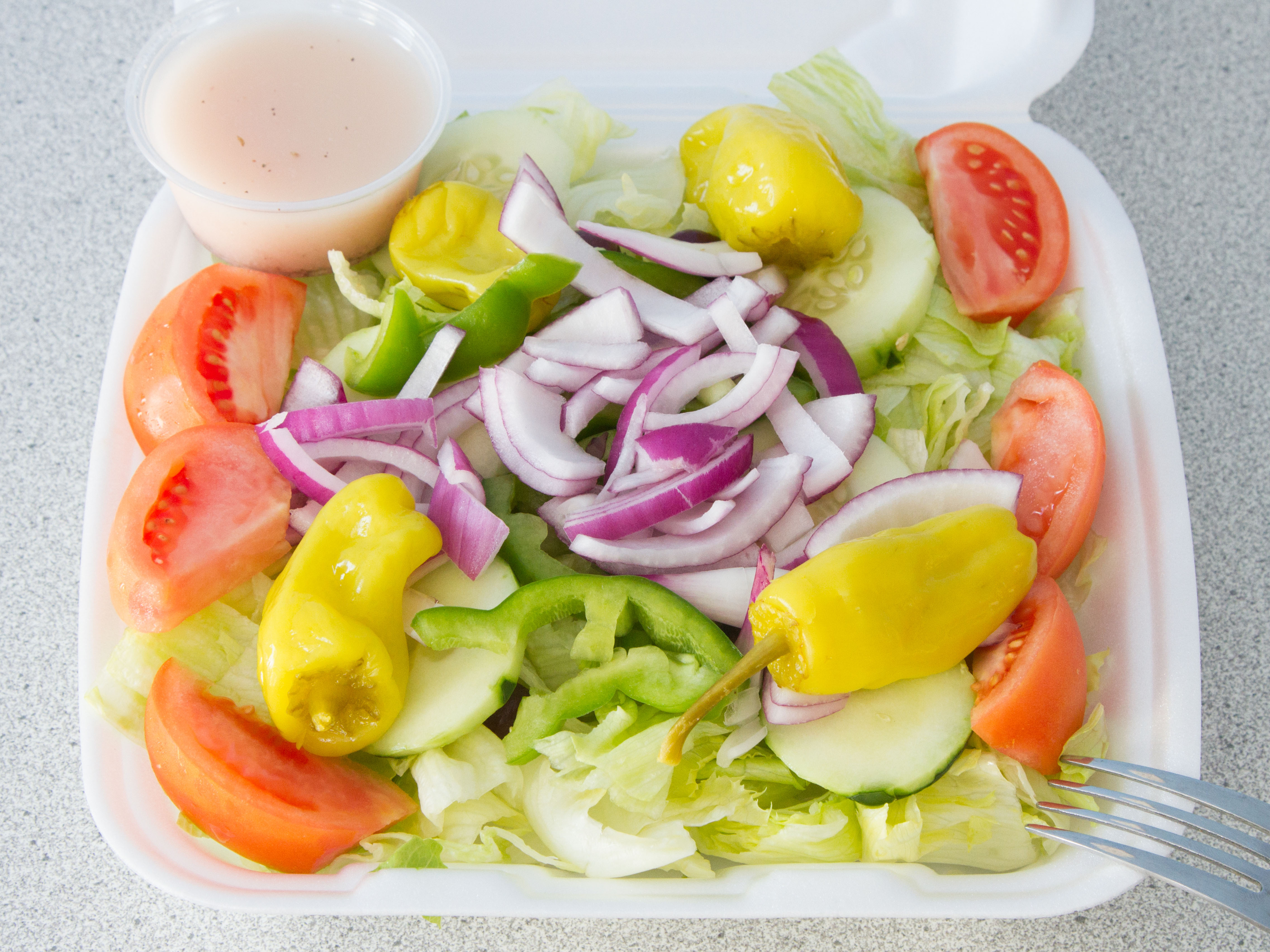 Order Garden Salad food online from Rockland House of Pizza store, Rockland on bringmethat.com