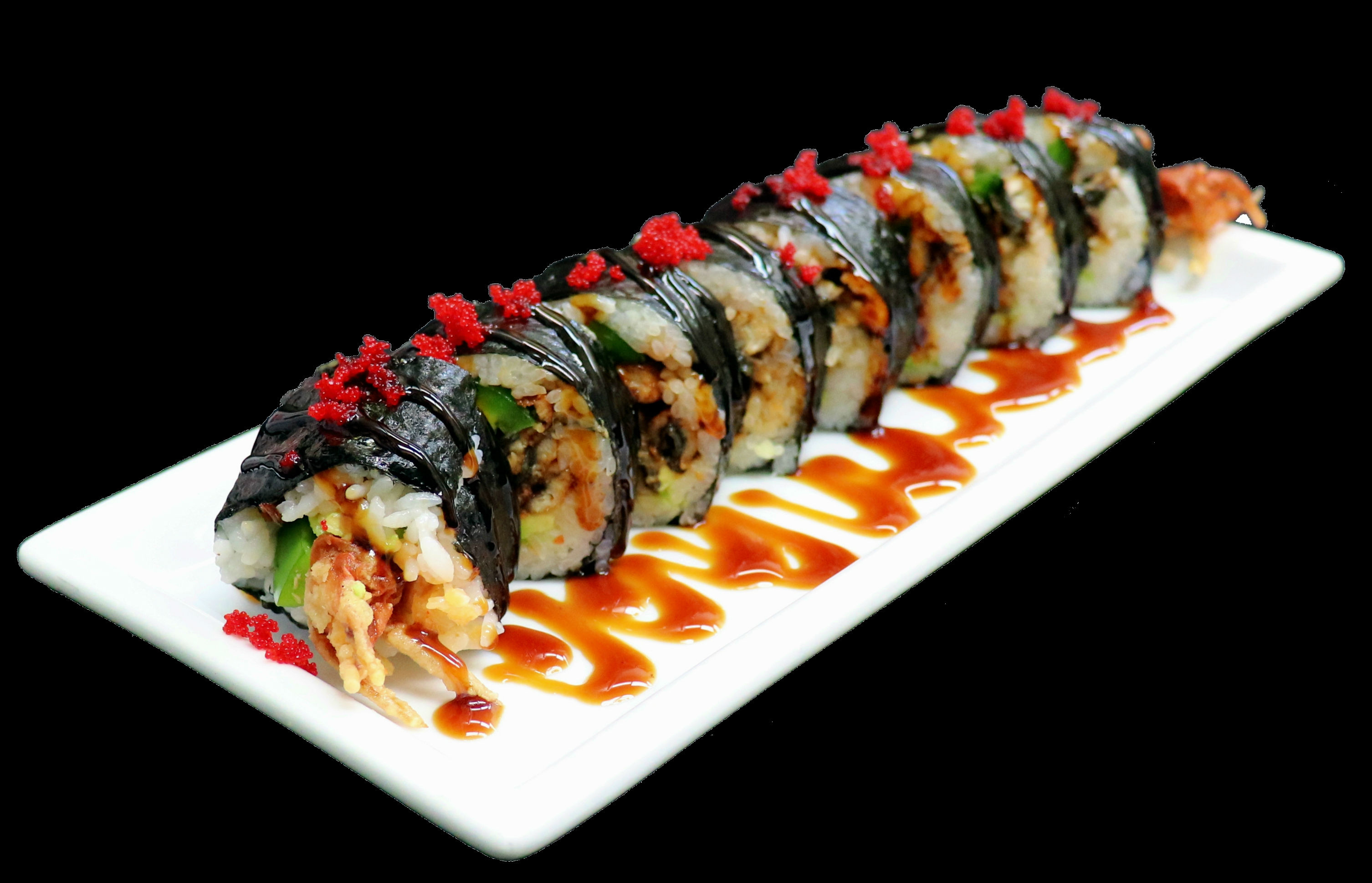 Order Raging Samurai Roll food online from Toshiko Japanese Cuisine store, Hanford on bringmethat.com