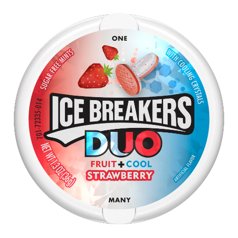 Order Ice Breakers Duo Strawberry 1.3oz food online from 7-Eleven store, Loxahatchee on bringmethat.com