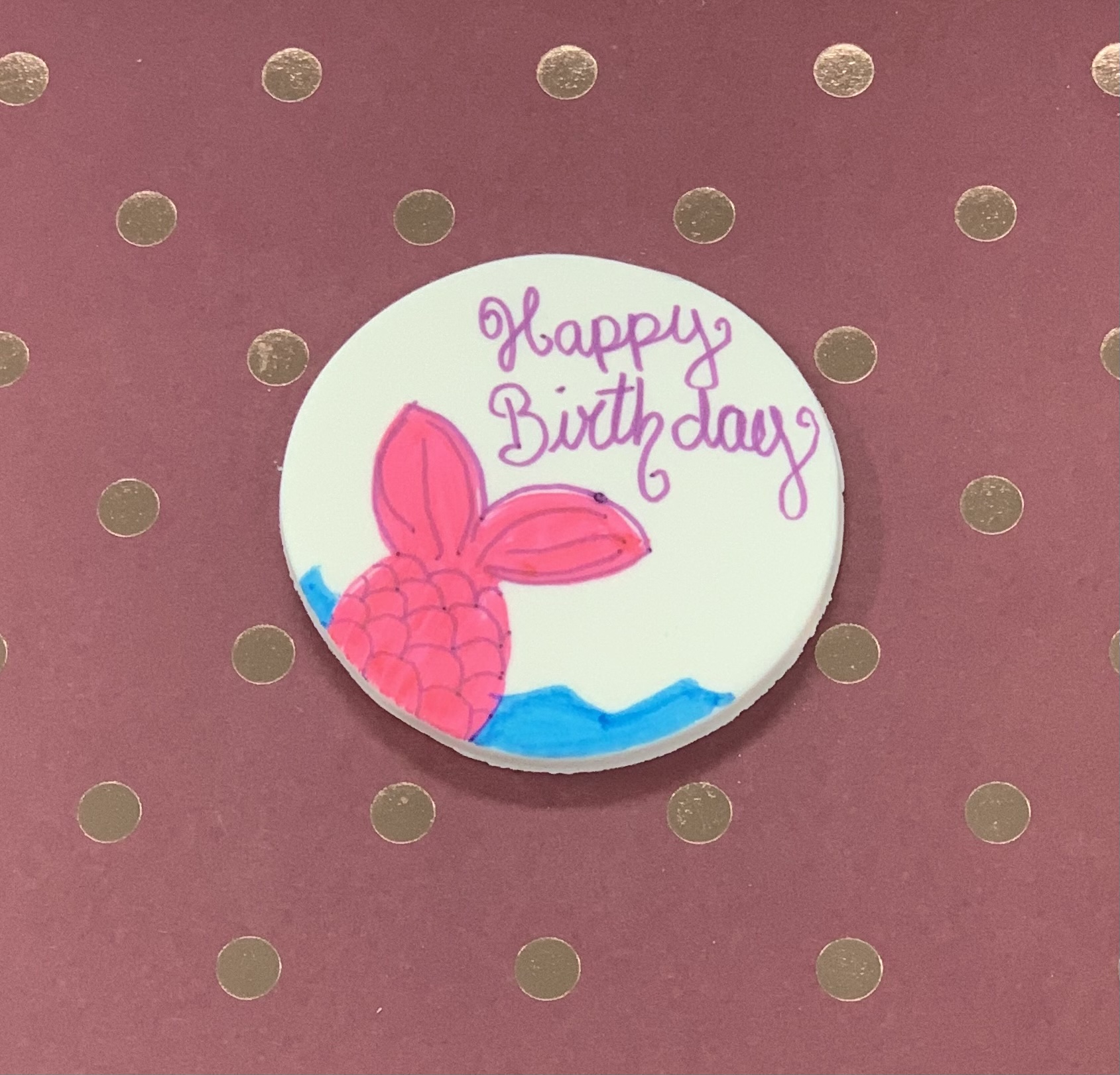 Order Happy Birthday Mermaid Charm food online from Couture Cakery store, Lake Zurich on bringmethat.com