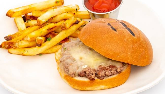 Order Kids Cheeseburger food online from Greenleaf Kitchen And Cocktails store, Costa Mesa on bringmethat.com