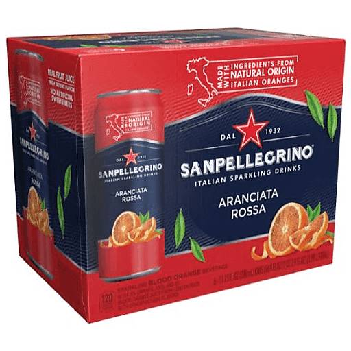 Order San Pellegrino Blood Orange  (6 PK 330 ML) 140839 food online from BevMo! store, Greenbrae on bringmethat.com