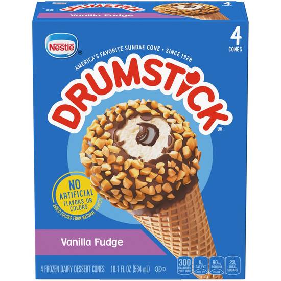 Order Nestle Drumstick, Vanilla Fudge, 4 CT food online from CVS store, Tulsa on bringmethat.com