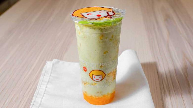 Order D10. Mango Orange Milk Tea food online from Happy Lemon store, Alameda on bringmethat.com