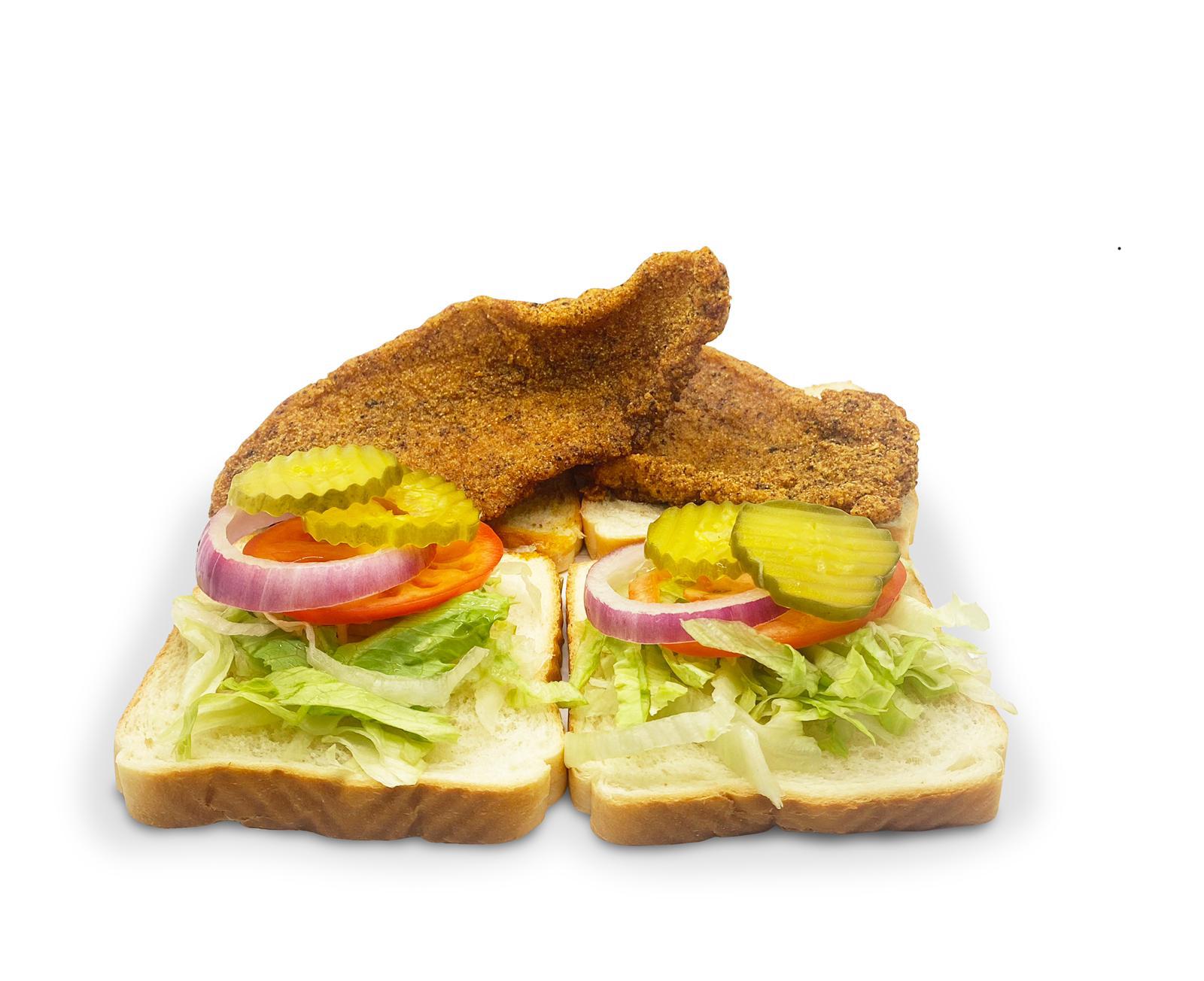 Order Catfish Sandwich With Side and Drink food online from Bj Hot Chicken store, Nashville on bringmethat.com