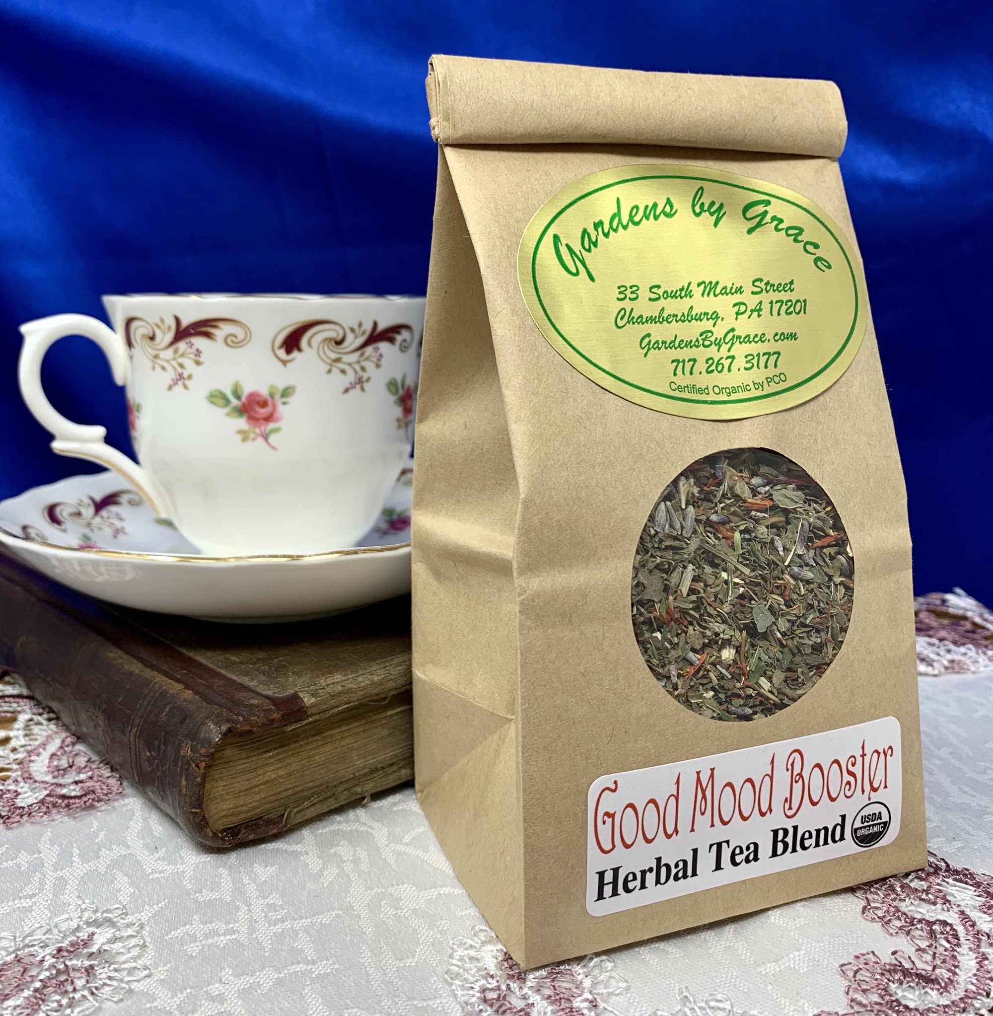 Order Good Mood Booster Herbal Tea food online from Gardens By Grace store, Chambersburg on bringmethat.com
