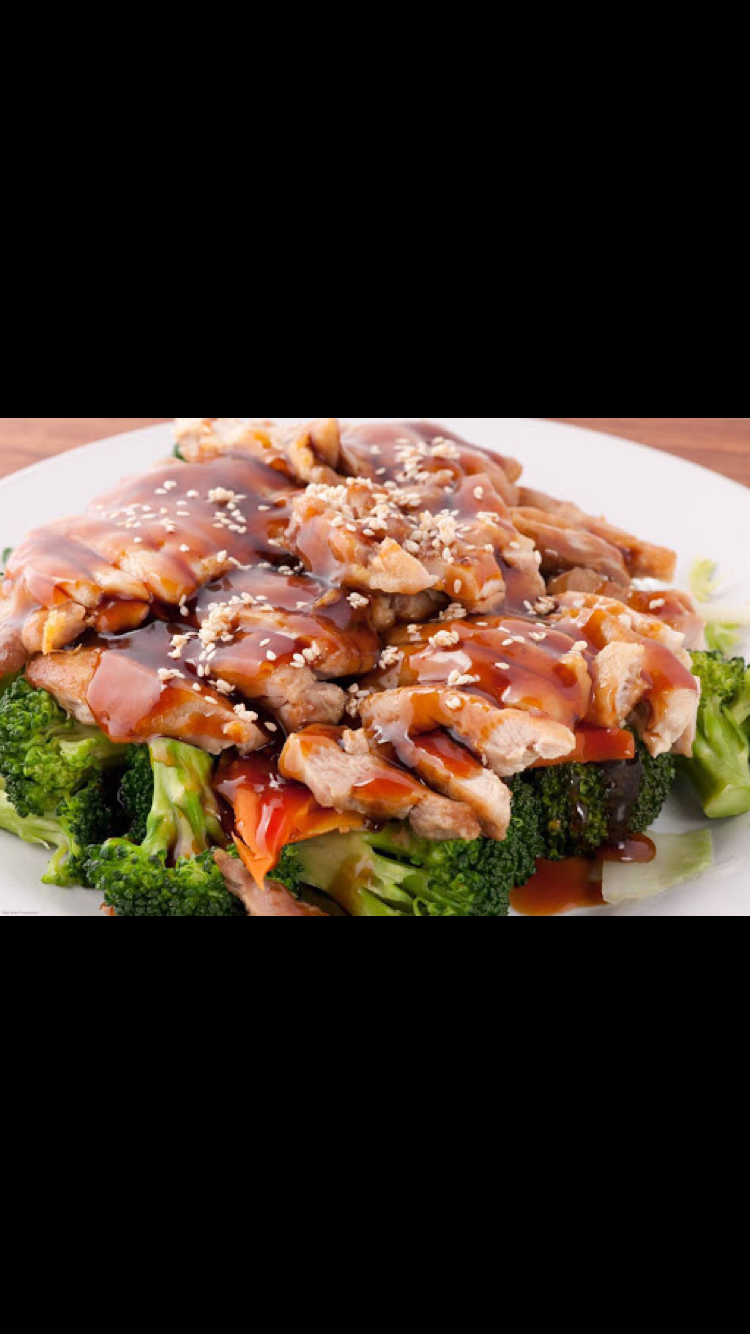 Order Teriyaki Chicken Entree food online from China A Go Go (Losee) store, North Las Vegas on bringmethat.com