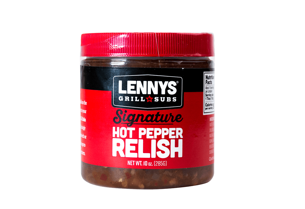 Order Lennys Signature Hot Pepper Relish food online from Lennys Grill & Subs store, Grapevine on bringmethat.com
