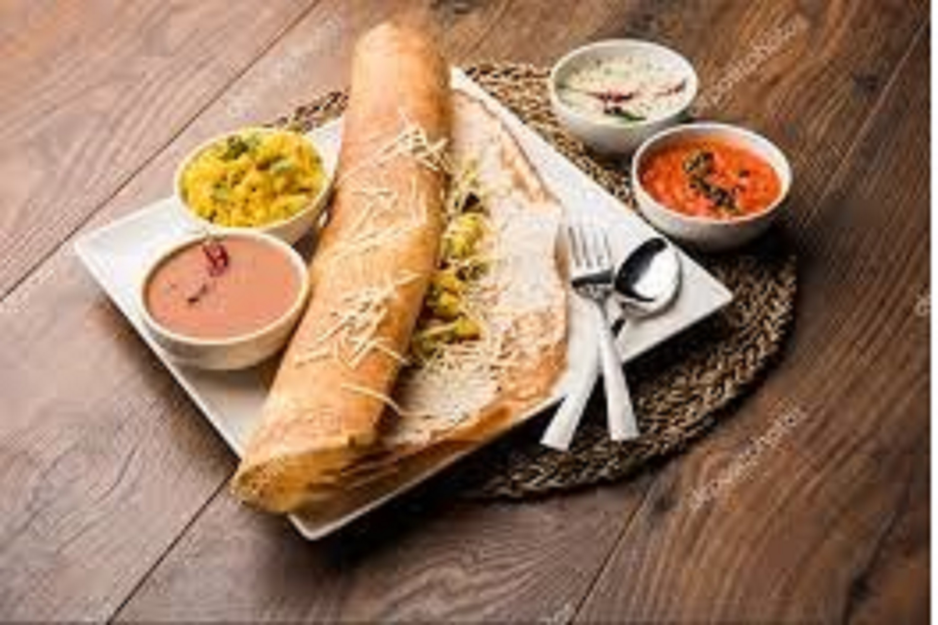 Order Masala Cheese Dosa food online from Swagath Plaza store, Norfolk on bringmethat.com