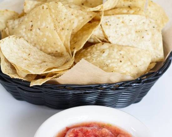 Order Small Chips and Salsa (4 oz) food online from El Tipico Restaurant store, Toledo on bringmethat.com