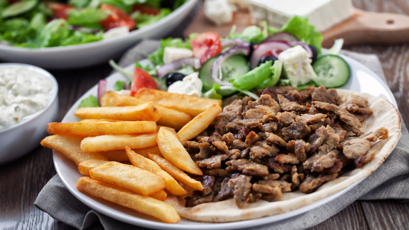 Order Lamb Gyro Salad food online from Gaters store, Fremont on bringmethat.com