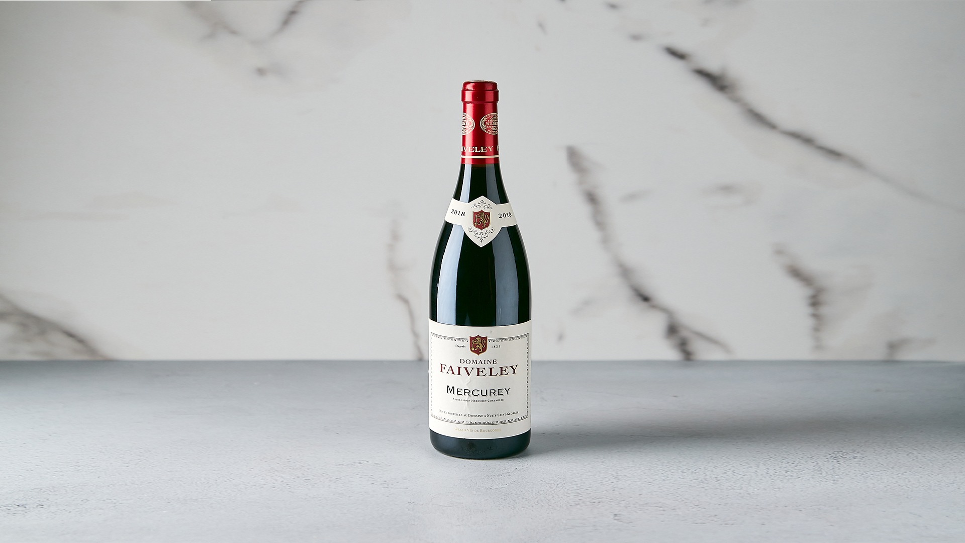 Order Domaine Faiveley Mercurey Rouge Red Burgundy 2018, France food online from Della Terra store, Los Angeles on bringmethat.com