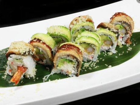 Order King Dragon Roll food online from Niko Niko Sushi store, West Hollywood on bringmethat.com