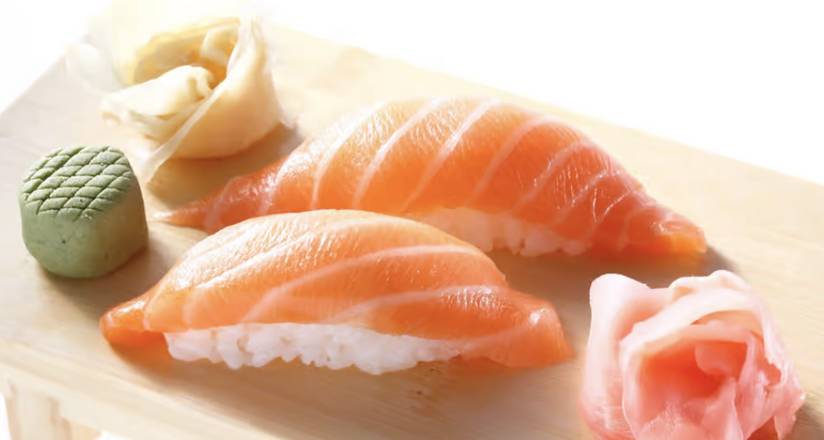 Order Salmon Nigiri (2 pcs) food online from Tokyo Express Hibachi And Sushi store, Nicholasville on bringmethat.com