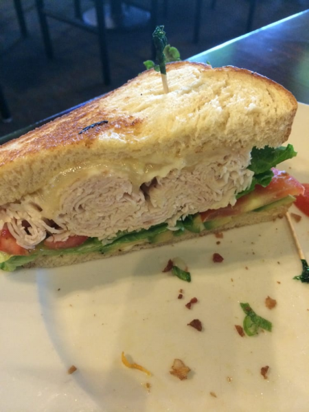 Order Turkey and Avocado Club Sandwich food online from High Park Tap House store, Mission Viejo on bringmethat.com