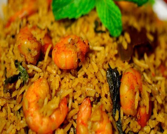 Order Shrimp Biryani food online from Incredible India Cafe store, Los Angeles on bringmethat.com
