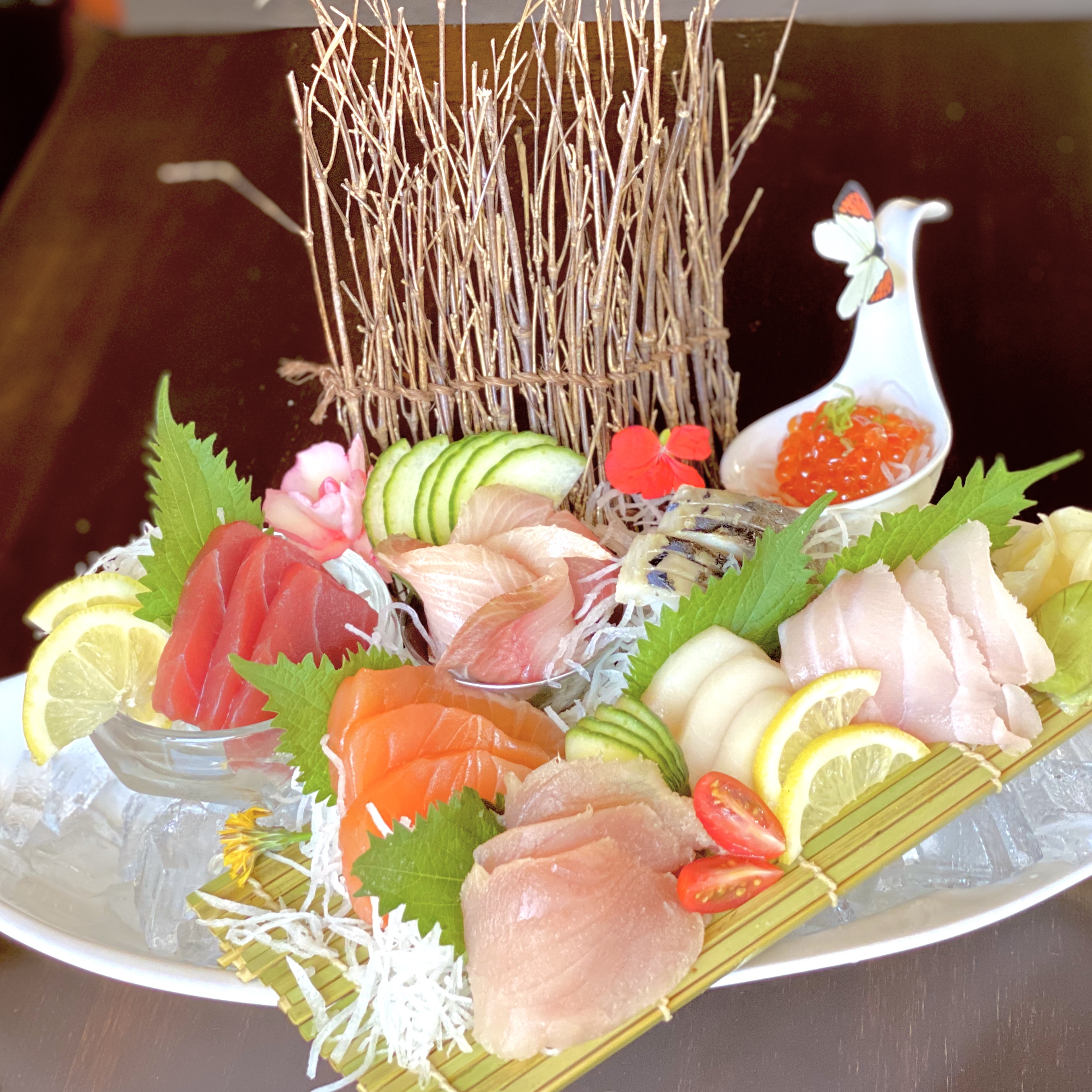 Order SASHIMI MORI food online from Bluefin Sushi Thai store, Alameda on bringmethat.com