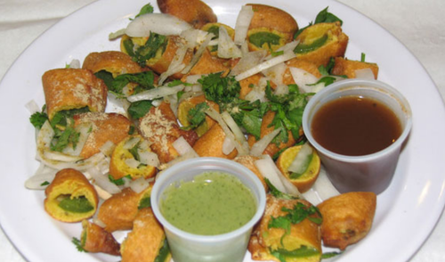 Order CHILLI PAKORA (Mirchi Bajji) food online from Swapna Indian Cuisine store, Atlanta on bringmethat.com