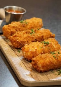 Order Crispy Cheese Logs food online from Tap 22 Grill & Bar store, Silvis on bringmethat.com
