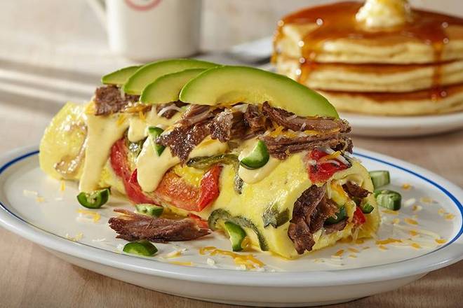 Order Spicy Poblano Omelette ️ food online from Ihop store, Lorton on bringmethat.com