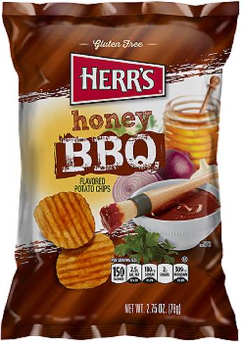 Order Herrs Honey BBQ Ripple 2.75oz food online from Quickchek store, Hackettstown on bringmethat.com