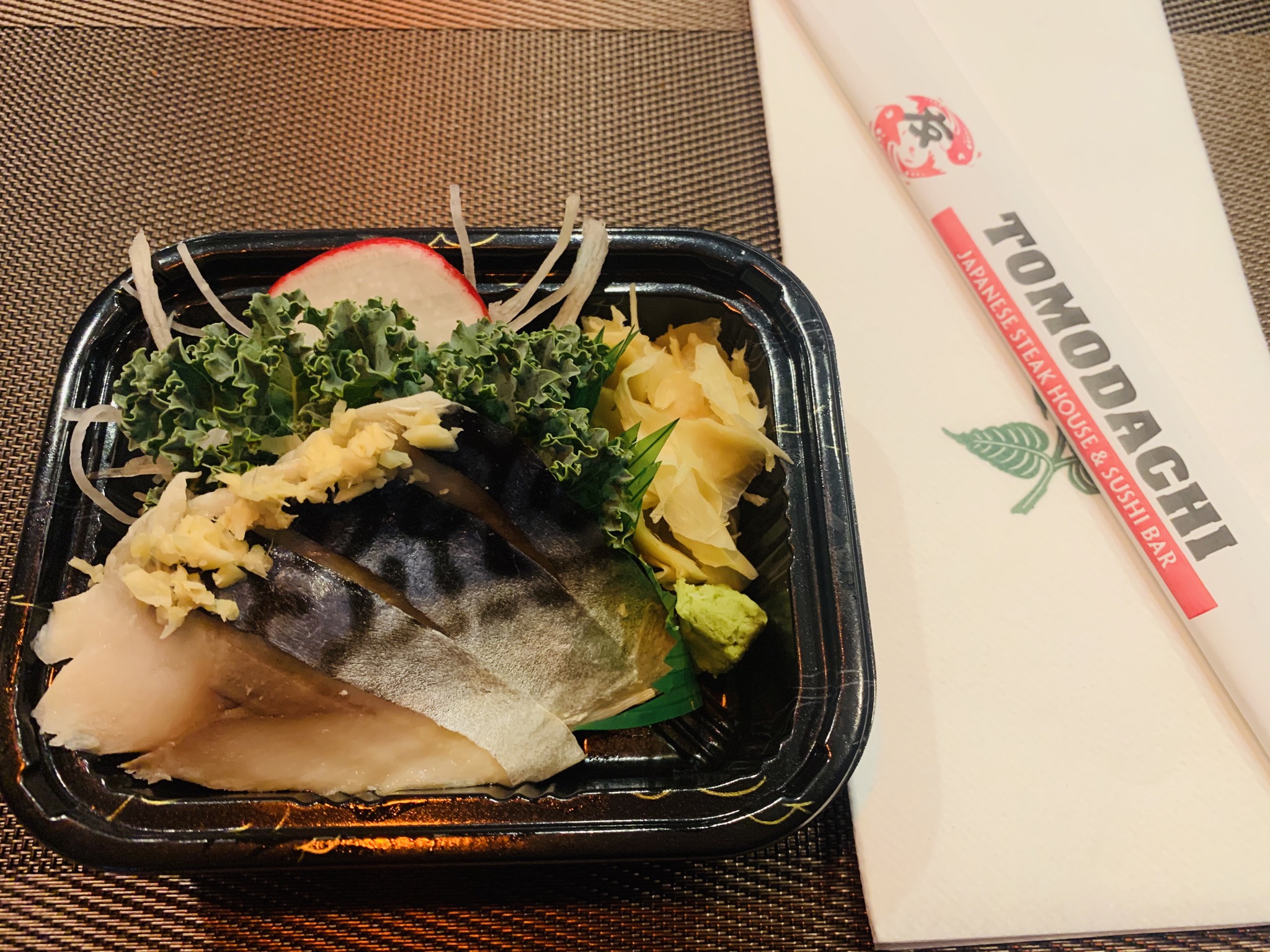 Order 6. Mackerel food online from Tomodachi Japanese Steakhouse & Sushi Bar store, Royersford on bringmethat.com