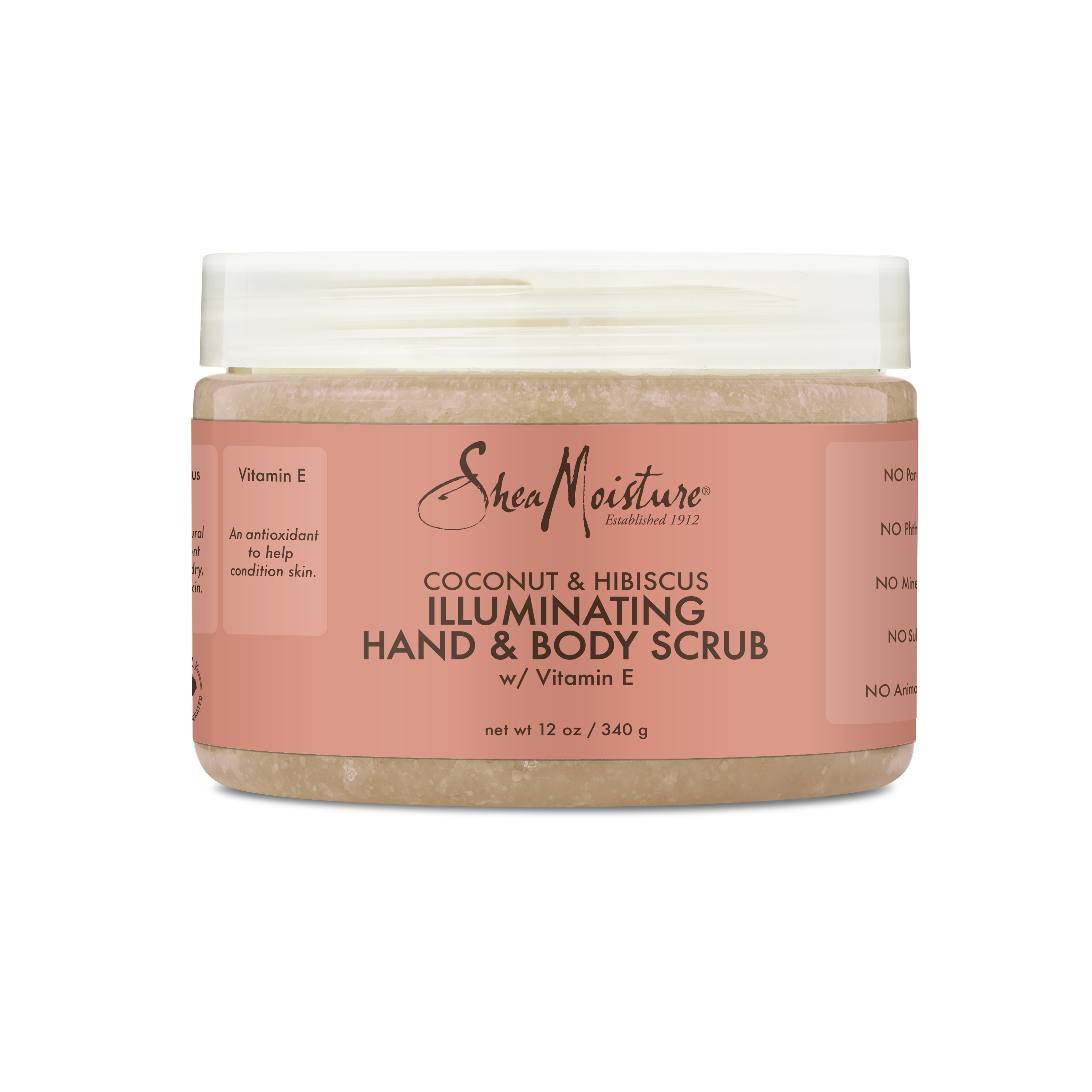 Order SheaMoisture Illuminating Hand and Body Scrub, Coconut and Hibiscus - 12 oz food online from Rite Aid store, MILLER PLACE on bringmethat.com