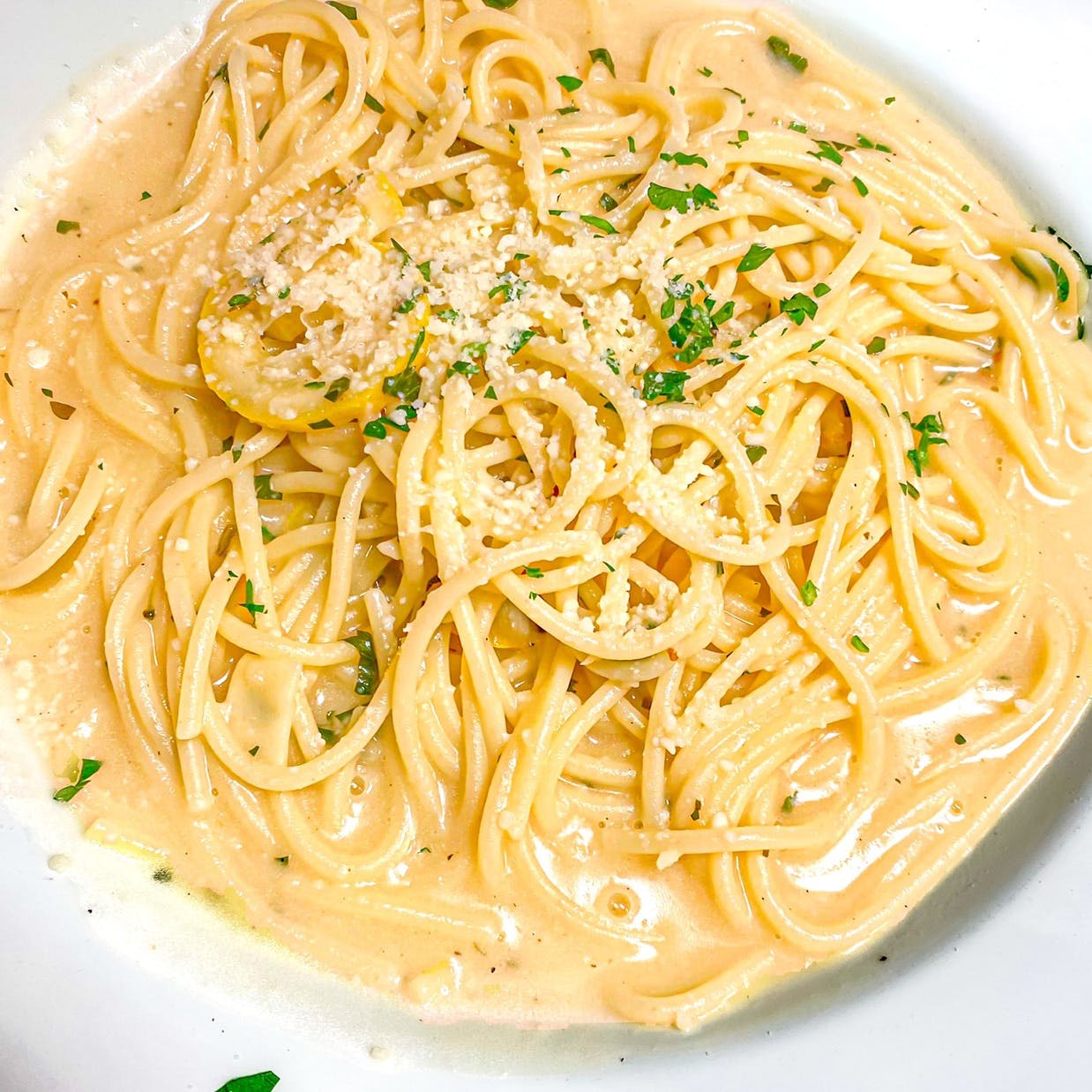 Order Spaghetti Limone* - Spaghetti Limone* food online from La Familia store, Katonah on bringmethat.com