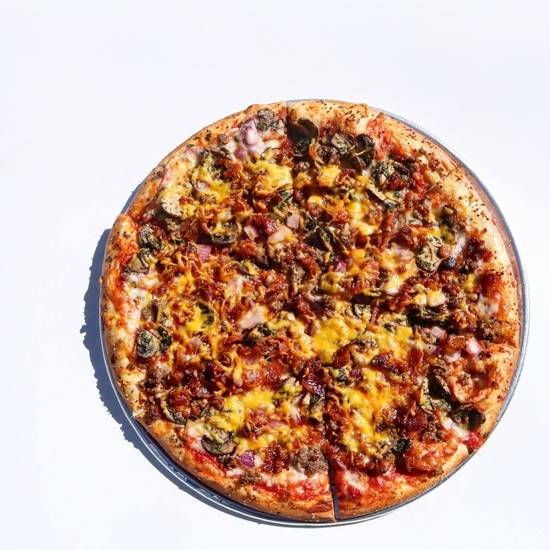 Order Bacon Cheeseburger Pizza food online from Blue Moon Pizza store, Sandy Springs on bringmethat.com