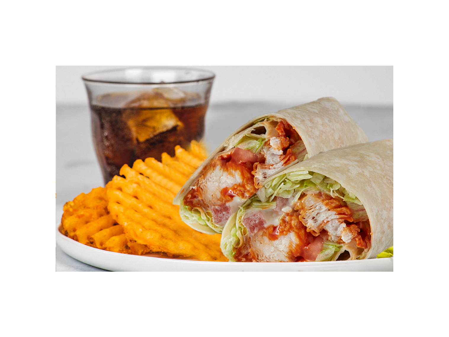 Order Buffalo Chicken Wrap Meal food online from Wings Over store, Greenville on bringmethat.com