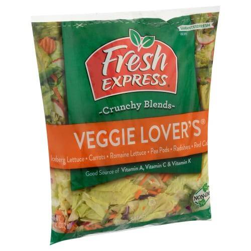 Order Fresh Express · Veggie Lovers Salad (11 oz) food online from Albertsons Express store, Watauga on bringmethat.com